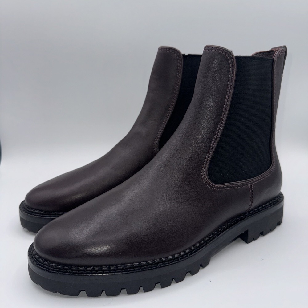 Vince.‎ Carmine Boots Women's Size 9.5 Purple Water Resistant Leather